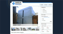 Desktop Screenshot of kardesleraluminyum.net