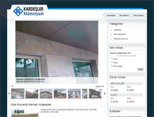 Tablet Screenshot of kardesleraluminyum.net